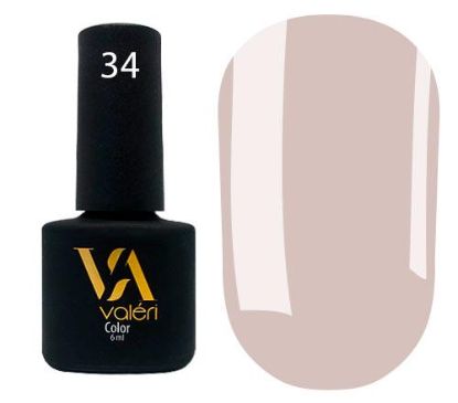  Зображення Гель лак Valeri №034, 6ml 