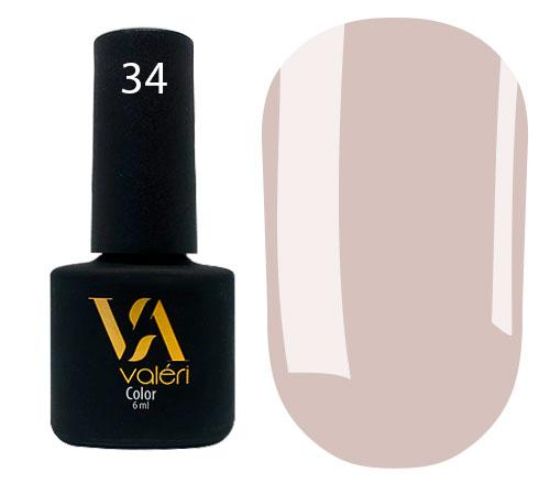  Зображення Гель лак Valeri №034, 6ml 
