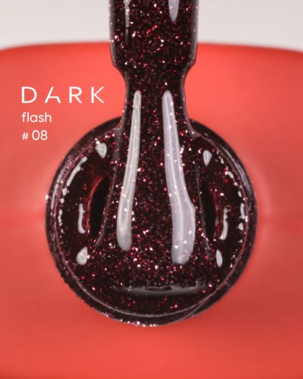  Зображення Дарк гель-лак флеш 08, 10 мл #DARK Gel Polish Flash 08 