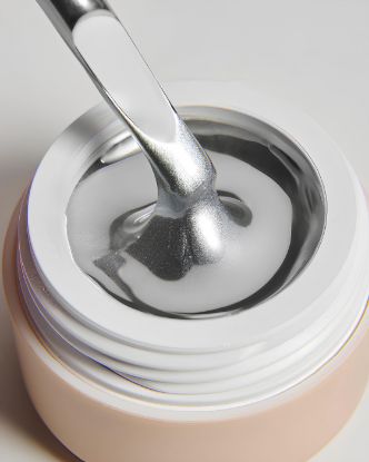  Зображення Дарк срібна металева гель-фарба 5 г #DARK Silver metal Gel Paint 