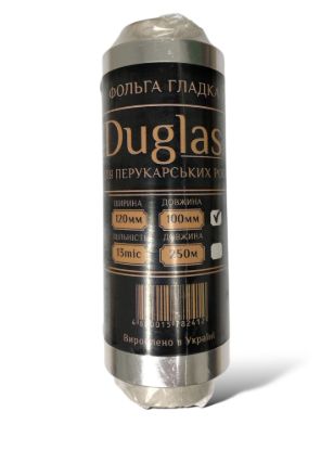  Зображення Фольга DUGLAS гладка 13мкм 0,12*100м 